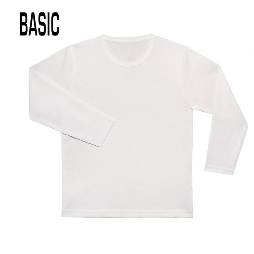 Basic T-shirt a manica lunga in cotone